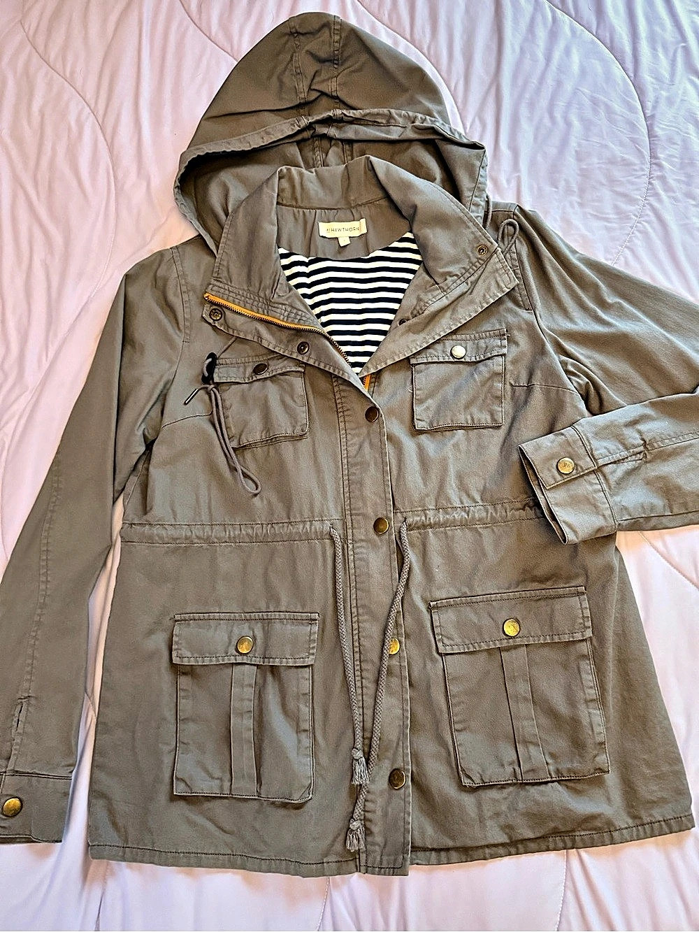 41 Hawthorn Chaplin Lined Hooded Anorak Utility Jacket Chaplin Utility Jacket